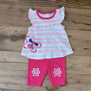 Emporio Baby summer tank and shorts baby girl size 0-3M